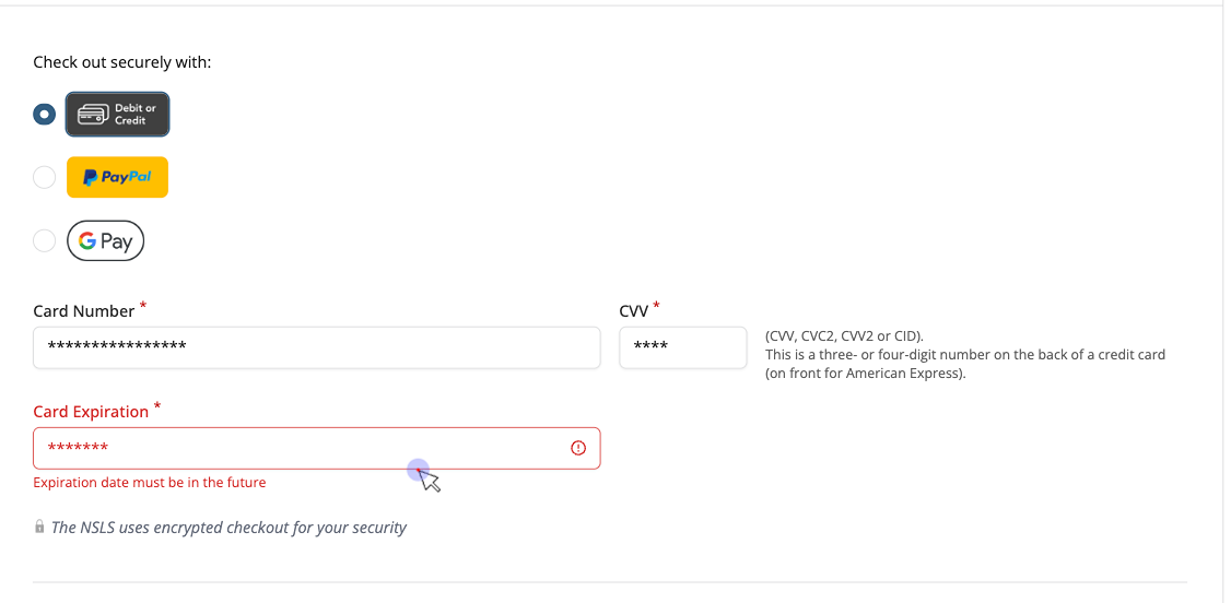 Secure payment variant