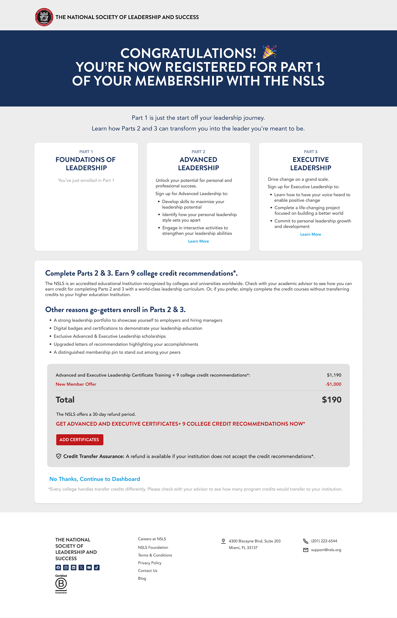 Credit transfer variant
