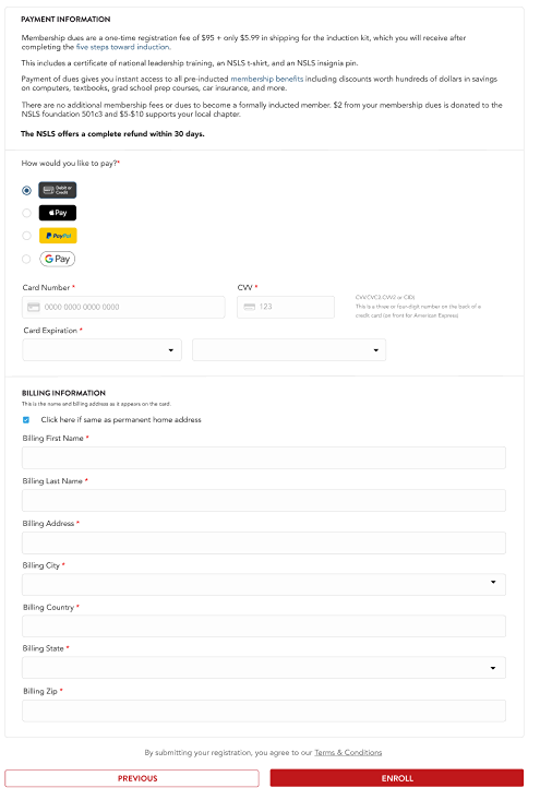 Express checkout control