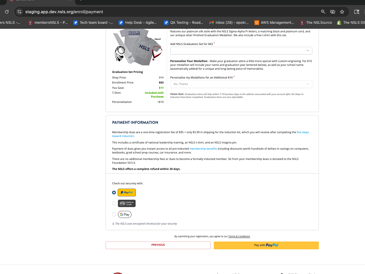Express checkout variant
