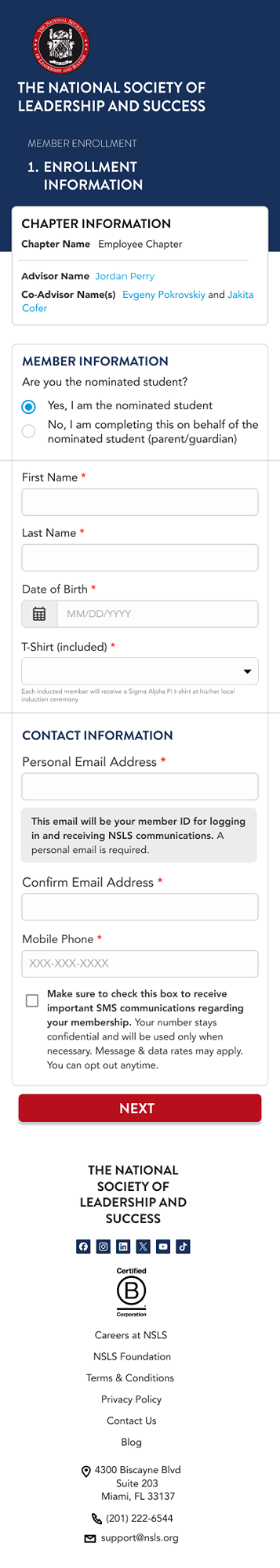 Personal email variant mobile